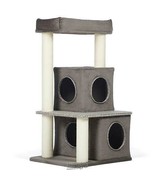 Mod-Lounge Cat Tower 19.25&quot;Lx21.25&quot;Dx37.5&quot;H Wood and fabric construction - £68.13 GBP