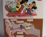 1978 Walt Disney&#39;s Fun &amp; Facts Flashcard #DFF4-9: Eyes and Ears - $2.00