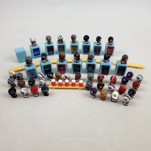 Teenymates NFL Football Mixed Lot 45 Figures 15 Lockers 5 Benches 5 Water Cooler - $59.30