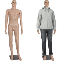 Male Mannequin 73 Inch Adjustable Full Body Dress Form Torso 360° Rotati... - €124,80 EUR