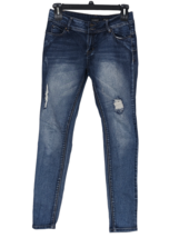 RANBEERI Distressed Skinny Jeans Skinny 32 Juniors 9 Courtney Wash - £13.98 GBP