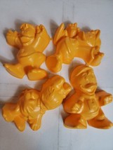 Vintage Disney Duck Tales Jello Mold 1989 Yellow Set of 4 Promotional Ge... - $14.70