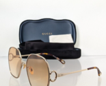 Brand New Authentic Chloe Sunglasses CE 0146S 006 61mm Gold 0146 Frame - $168.29