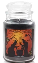 2 Yankee Candle Witches Brew PATCHOULI-HALLOWEEN Large JAR-CANDLES 22 Oz Fresh - £39.51 GBP