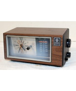 GE 7-4550C Vinyl Wood AM/FM Clock Radio 1960&#39;s Deco ~ Works ~ Read - $304.39 MXN