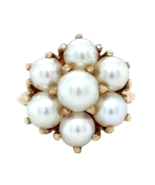 14k Yellow Gold Pearl Cluster Size 7.25 Ring 5.7g - $1,334.53 CAD