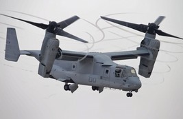 Framed 4&quot; X 6&quot; Print of a USMC Boeing Vertol V-22 &quot;Osprey&quot; landing verti... - £11.83 GBP