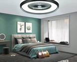 The 24&quot; Bladeless Ceiling Fan With Light Is A Contemporary Low, And App ... - $233.95