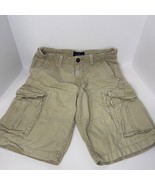 American Eagle Cargo Shorts Mens 28 Beige Ripstop Longboard Hiking Gorpc... - $29.65 CAD