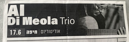 Al Di Meola Trio e-Ticket 17/06/22 Haifa, Israel - £9.42 GBP