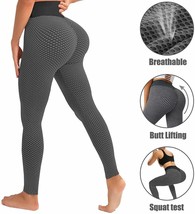 High Waisted Workout Leggings for Women, Butt Scrunch Peach Lift Yoga   ... - £21.32 GBP