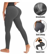 High Waisted Workout Leggings for Women, Butt Scrunch Peach Lift Yoga   ... - £21.32 GBP