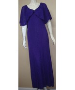 Zara Purple Metallic Thread Cape Long Knit Maxi Dress Size SMALL NEW 385... - €17,24 EUR