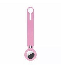 For Apple AirTag Beautiful Pink Silicone Case Tracker Sleeve Ring Keychain - $7.90