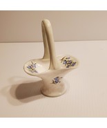 Vintage Crown Staffordshire Bluebell Porcelain Small Basket with Handle.   - $38.29 CAD