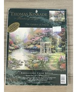 Candamar Designs Thomas Kinkade GARDEN OF PRAYER Embellished Cross Stitc... - $19.79