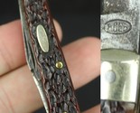 rare pocket knife vintage &quot;EDGE&quot; Solingen Germany old BONE pocket knife ... - £39.32 GBP