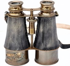 Antique Marine Victorian Binoculars Handmade Buffed Leather Cover Belt, ... - €37,99 EUR