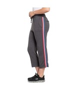 Spiritual Gangster Cropped Essential Sweatpants Metallic Stripe Carbon38... - $49.00