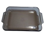 ANCHOR HOCKING 1040 9.5 13.5&quot; 3 Qt Amber Glass Baking Dish Roaster Casse... - $11.64