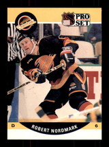 1990-91 Pro Set #547 Robert Nordmark Vancouver Canucks RC Rookie - £1.53 GBP