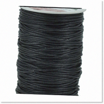 109 Yds Premium Quality 2mm Black Waxed Cord - Durable Cotton Cord for Jewelry M - $27.71