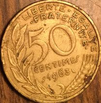 1963 France 50 Centimes Coin - £1.31 GBP