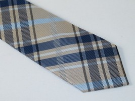 Men's Tommy Hilfiger Tie Classic Woven Silky Feel #Tommy-3 Tan Blue image 4