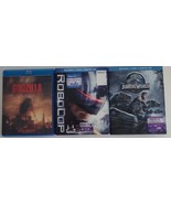 Blu-Ray + DVD -  Family Action -  Lot of 3  - Godzilla, Robocop, Jurassi... - £7.06 GBP