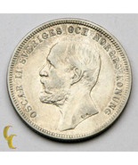 1897 Sweden Krona Silver Coin in VF+ KM# 760 - £41.49 GBP