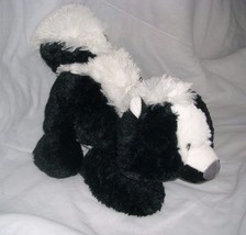12" Aurora Baby Black White Stinky Skunk Tushies Stuffed Animal Plush Toy 16855 - $14.25