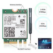 WiFi 6E Intel AX210NGW M.2 WiFi Adapter AX210 NGFF Bluetooth wifi6e Network Card - £27.17 GBP