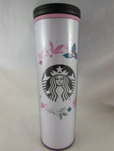 Starbucks Winter Christmas Acrylic Tumbler 16 oz 9&quot; tall Thermal travel mug - €9,09 EUR