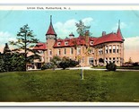 Union Club Building Rutherford New Jersey NJ UNP Unused WB Postcard O17 - $8.86