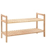 vidaXL Solid Walnut Compact Shoe Rack, Holds 6-8 Pairs, Storage Organizer - $2,388.18 MXN