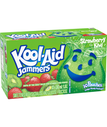 2 X Kool-Aid Strawberry Kiwi Jammers,10 Pouches 180ml/6.1 oz each,Free S... - £23.59 GBP