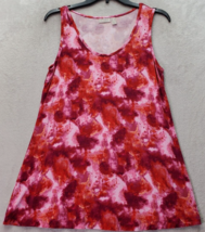 LOGO by Lori Goldstein Tank Top Womens Small Multi Tie Dye Sleeveless Round Neck - £13.30 GBP