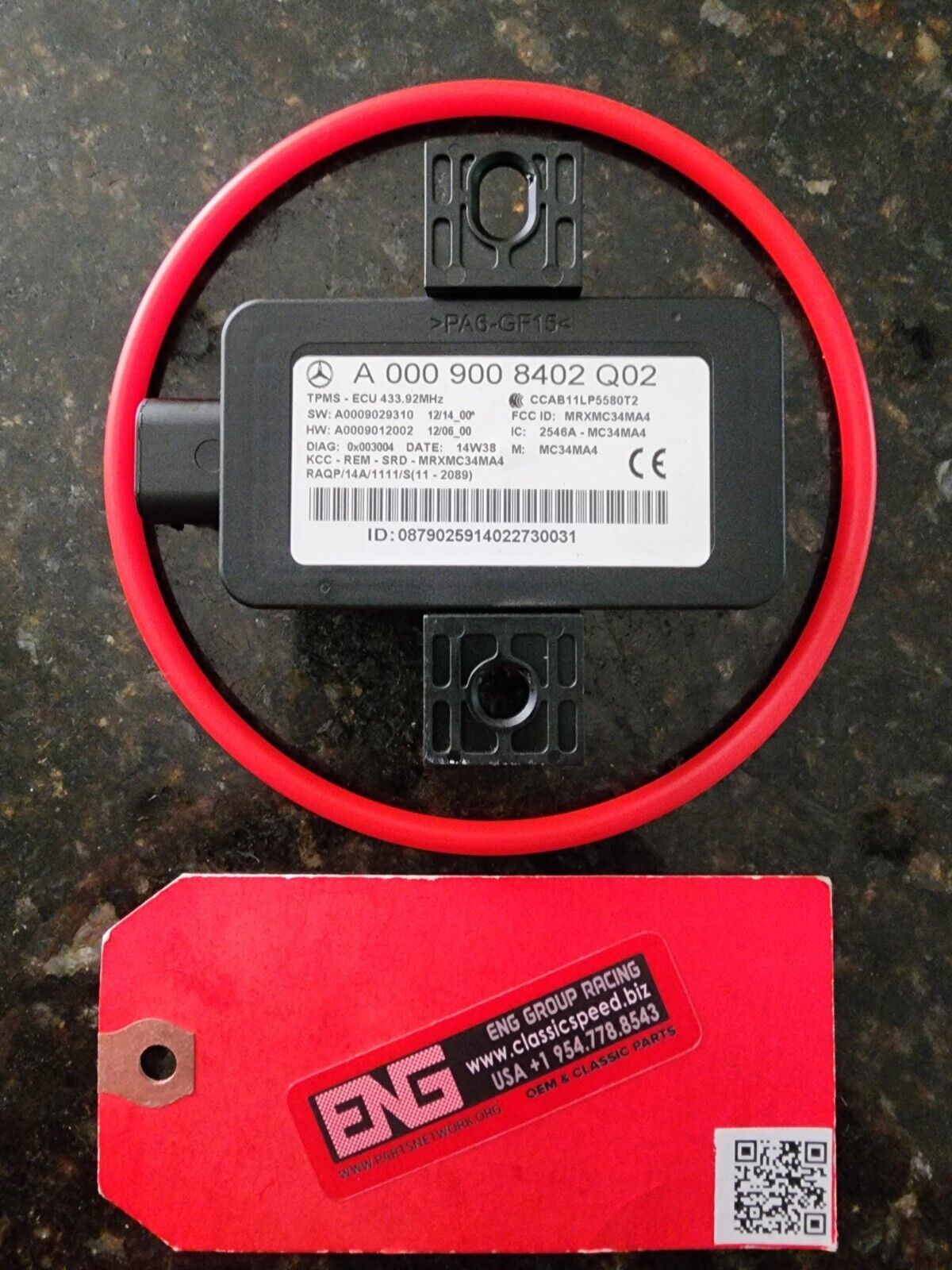 A0009008402 TPMS MODULE OEM MBENZ W166 ML350 CLS550 E350 Tire Press Moni... - $149.52