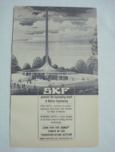 1964 World&#39;s Fair Ad SKF Motion Engineering - £7.82 GBP