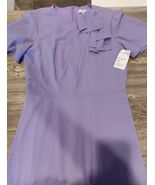 London Times Womens Dress Lavender Short Sleeve Midi. Size 8. NWT. A1 - $24.74