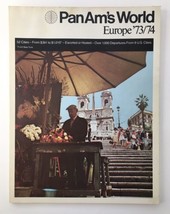 Vintage PAN AM Airlines Tour Book PAN AM&#39;S WORLD Europe &#39;73 / &#39;74 1973 1974 - $17.00