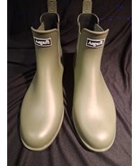 Asgard Women&#39;s Ankle Rain Boots Waterproof Chelsea  Green Sz 11/42 - $15.99
