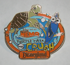 Disney Pin Aaa Vacations Disneyland Finding Nemo Turtle Talk Crush - £11.98 GBP