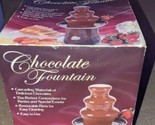 Nostalgia Electrics Chocolate Fondue Fountain - Stainless Steel and Plastic - £27.14 GBP