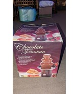 Nostalgia Electrics Chocolate Fondue Fountain - Stainless Steel and Plastic - £27.25 GBP