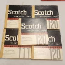 Lot of 5 Scotch  120/111 7&quot; Reel To Reel Recording Tape - Musical Record... - £19.77 GBP