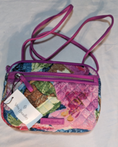 Vera Bradley Superbloom Iconic RFID Little Hipster Crossbody Purse Bag NWT - £18.91 GBP