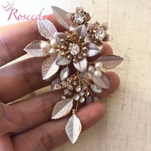 Handmade Rhinestones Freshwater Pearls Earrings Wedding Dangle Earring Bridal Ch - $25.64