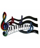 Colorful Clef Music notes, piano keys Abstract wall Art, Music Sculpture... - $5,616.28 MXN