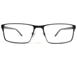 Bulova Eyeglasses Frames BURBANK BLACK Grey Rectangular Full Rim 54-16-140 - £30.95 GBP